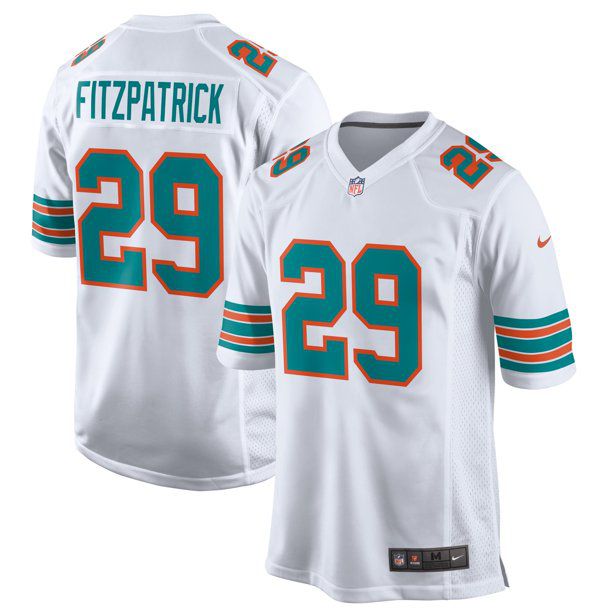 Men Miami Dolphins 29 Minkah Fitzpatrick Nike White Alternate Game NFL Jersey